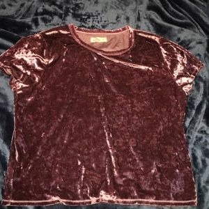 Purple velvet top